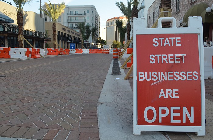 Despite the ongoing street work, businesses want the public to know State Street remains accessible.