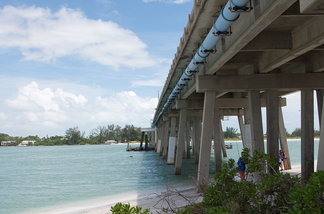 Work on the Longboat Pass bridge has been ongoing since June and is scheduled to be finished by early autumn.