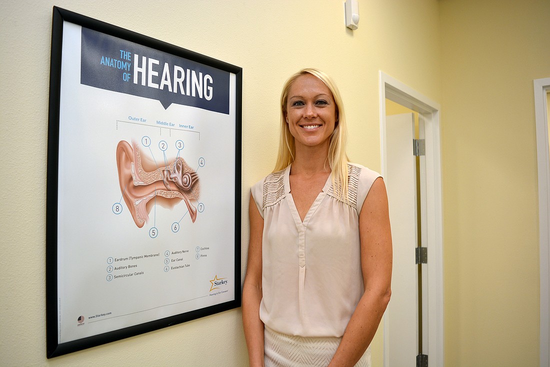 Adept Audiology&#39;s Lyndsey Nalu said hearing occurs in the brain, which is why it is important to treat hearing loss early.