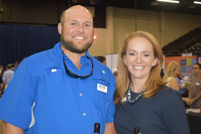 Justin Williams and Emmalee Legler made their way around the event.