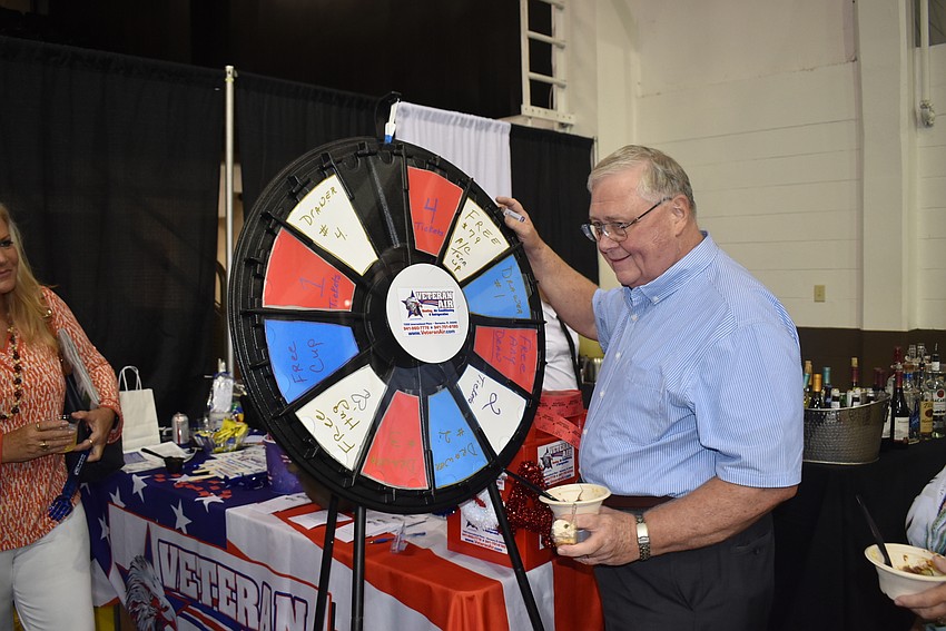 Ronald Sears spins the wheel at Veteran Air.
