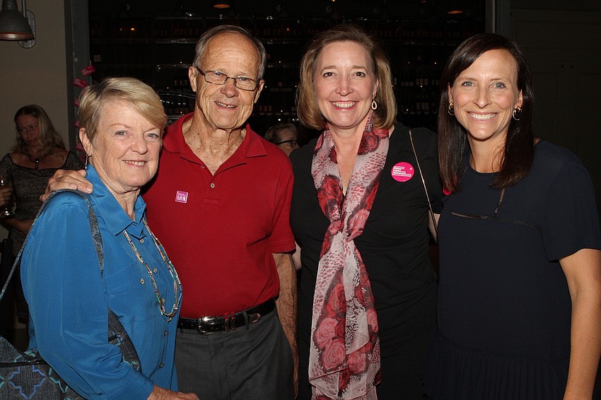Carolyn and Bob Johnson with Christine Johnson and Rep. Margaret Good.