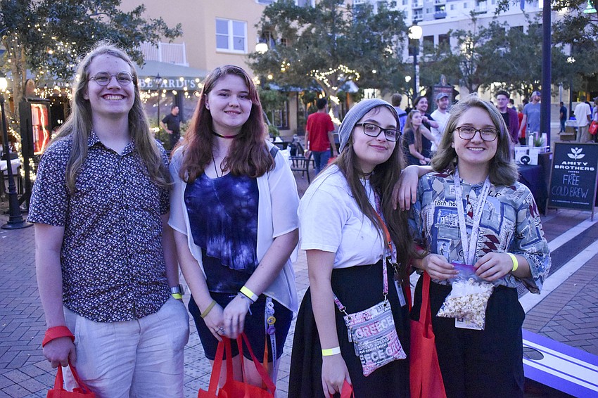 Ringling College of Art and Design students Miles Bresatars, Kaylah Briggs, Avani Bauer-Gonzalez and Riley Farlow.