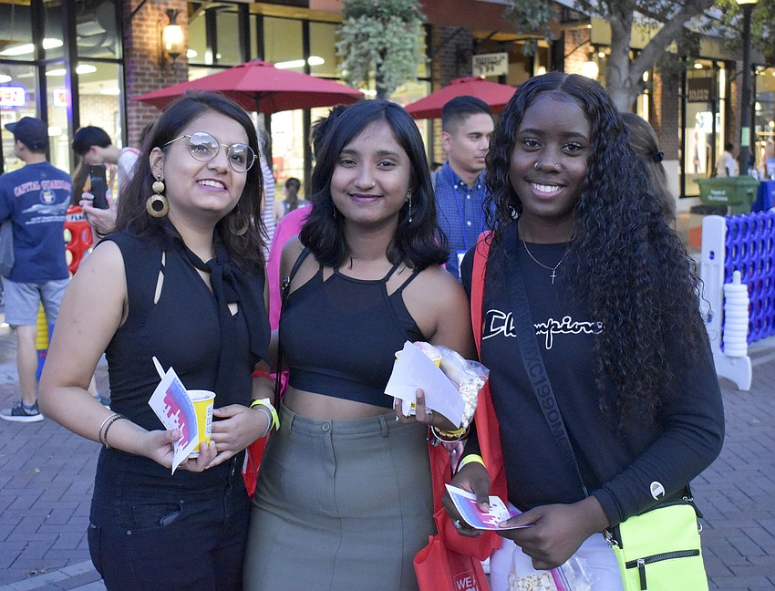 Roommates Khushbu Pohani, Syeda Fyruje and Kiara Harris.