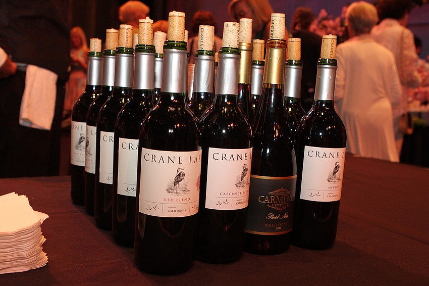 There were a number of wines for guests to choose from.
