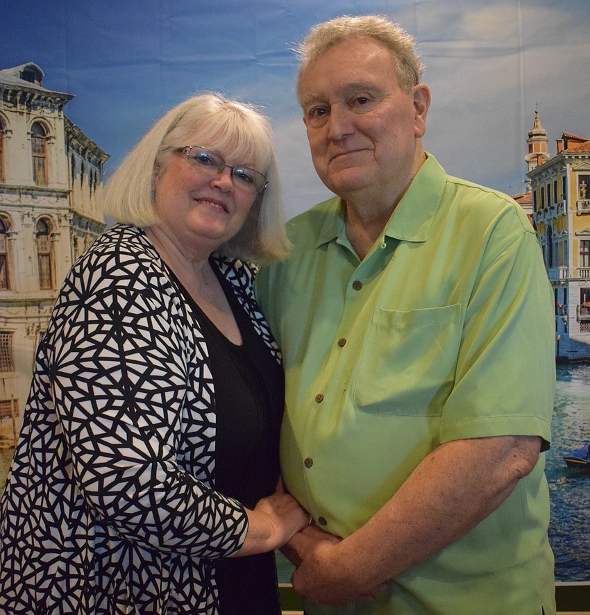 Hidden Meadows residents Susan and Bob Franklin celebrate 44 years of marriage during the San Gennaro Festival at Tara Golf and Country Club. Susan Franklin said they went to the festival to celebrate with friends.