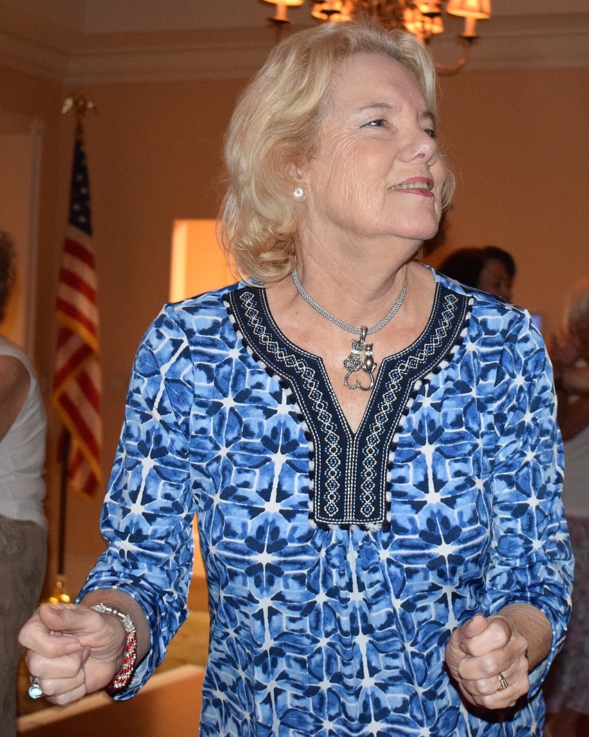 Tara resident Linda Little dances during the San Gennaro Festival.