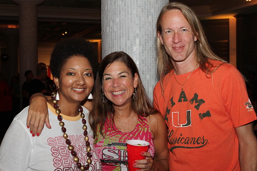 Dawynelle Singleton, Paula Murray and Frank Filipanits