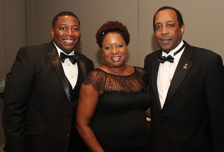 Aaron Randall II with Bridgit and Ronald Range