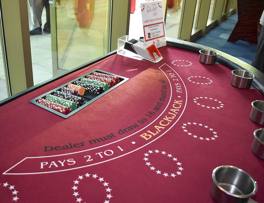 Casino games were a hit at the gala.