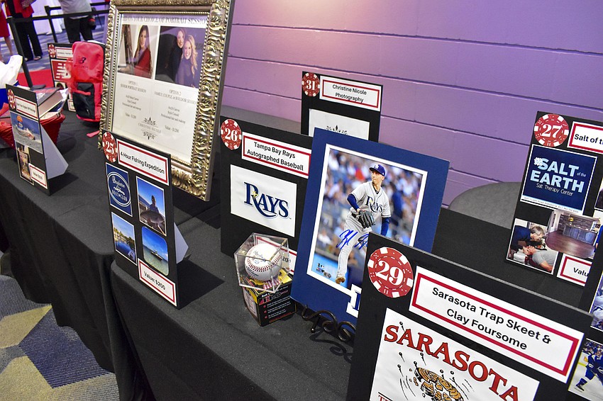 There were a number of auction items for guests to bid on.