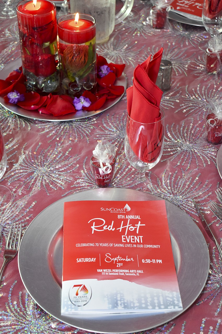 The Red Hot Gala raised money for Suncoast Blood Bank's new location.