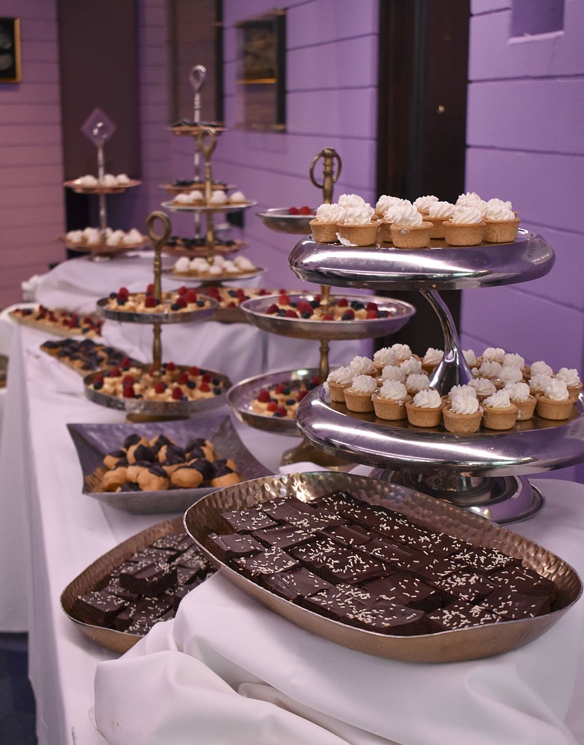 Desserts greeted guests upon their arrival.