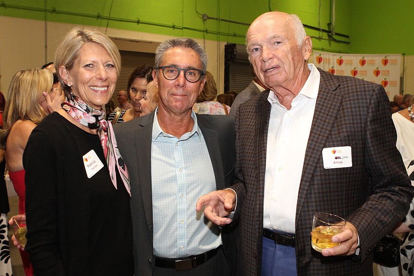 Patricia and Roger Courtois with Jim Billings