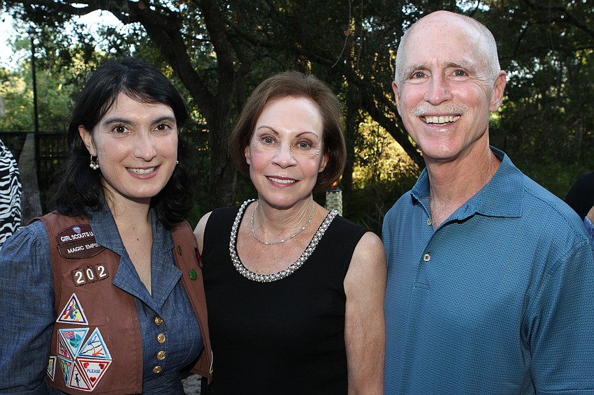 Hermione Gilpin with Joanne and Peter Powers