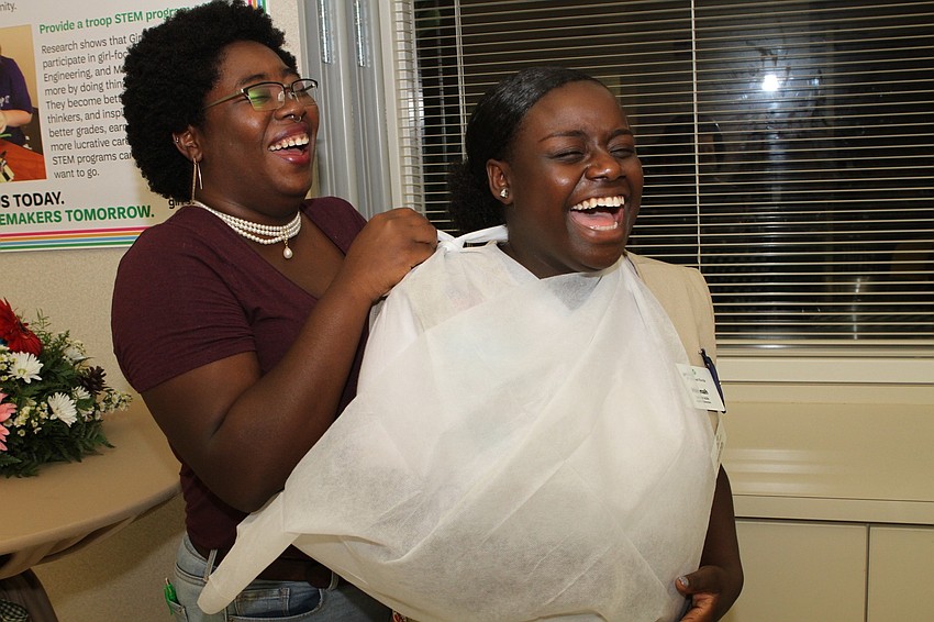 Sabrina Cummings did her best to mend Hannah Rolle.