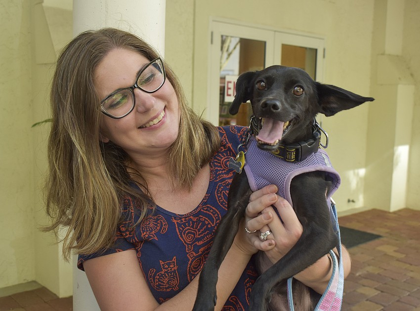 Allison Lubas and her dog Sofia.