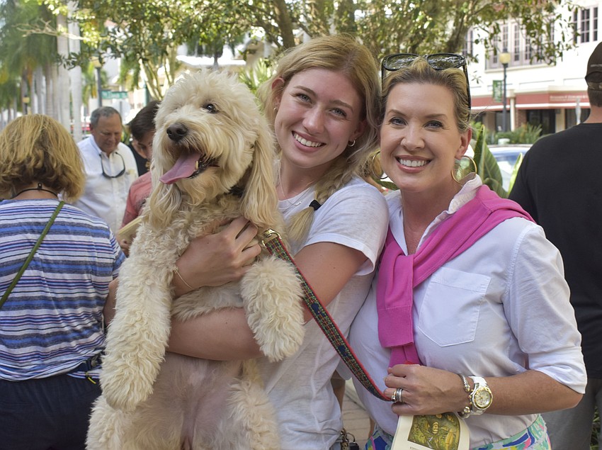 Dabney and Liz Bentley with their dog Stella.