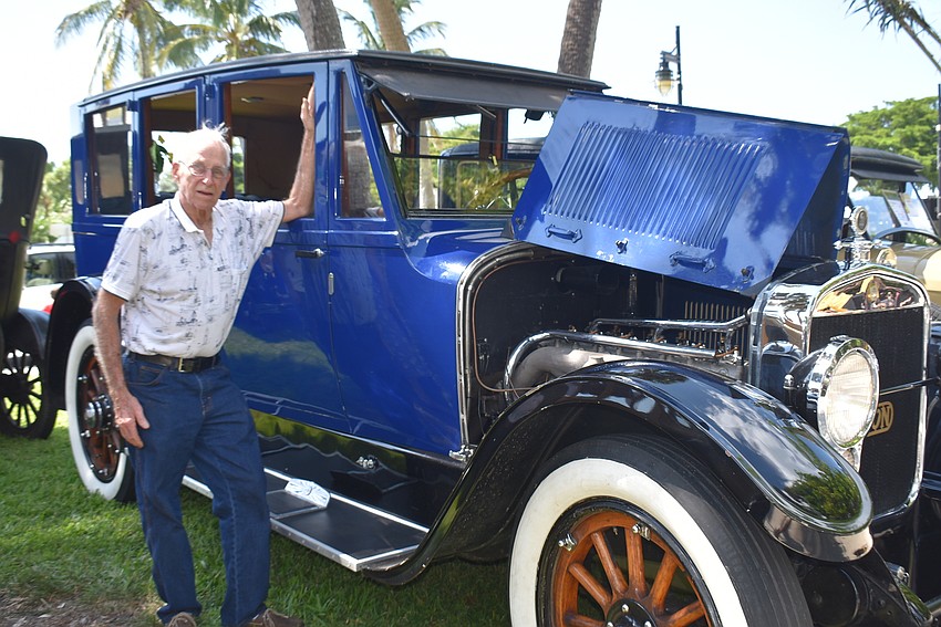 Charles Wake and his Winton.