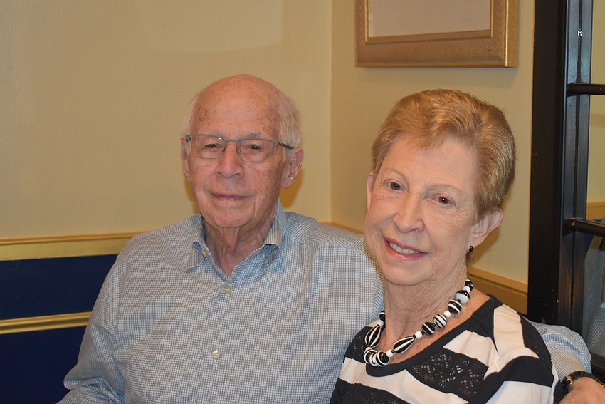 Lee Vickman and Carol Camiener, who came down from Michigan to join celebrations here.