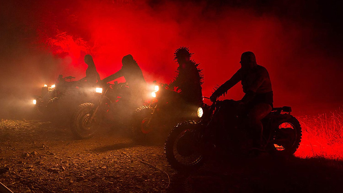 The mutant biker gang in "Mandy." Photo source: Shudder.
