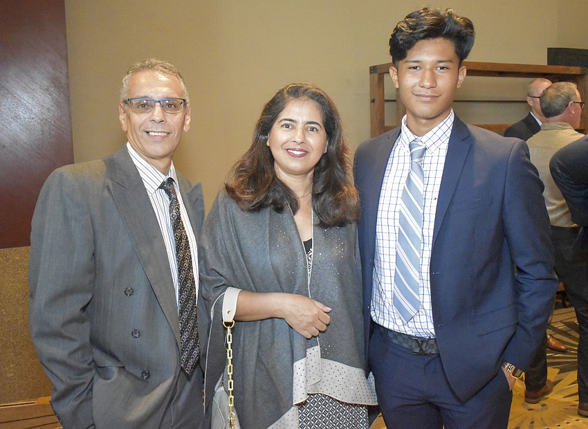 Ed and Malika Chichou with Erick Reynoso