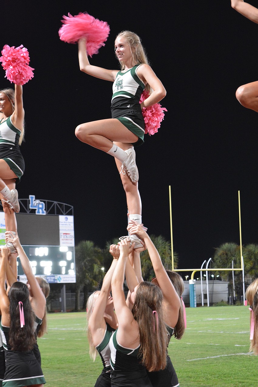 Varsity cheerleader Briley Vestal takes homecoming to a higher level.