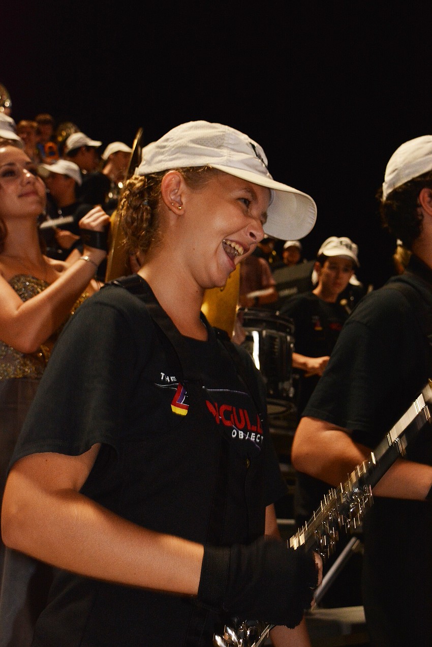 Ninth-grader Linsey Beatenhead plays 