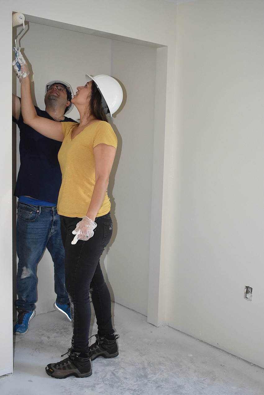 Michael Bodnyk and Jaclyn Campbell paint every inch.