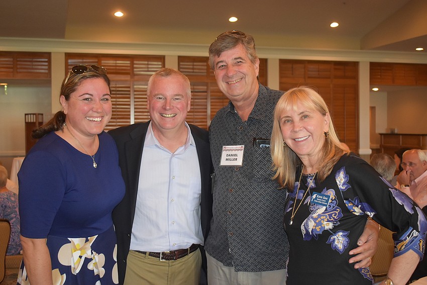 Vickie Brill, Jack Brill, Dan Miller and school board candidate Karen Rose.