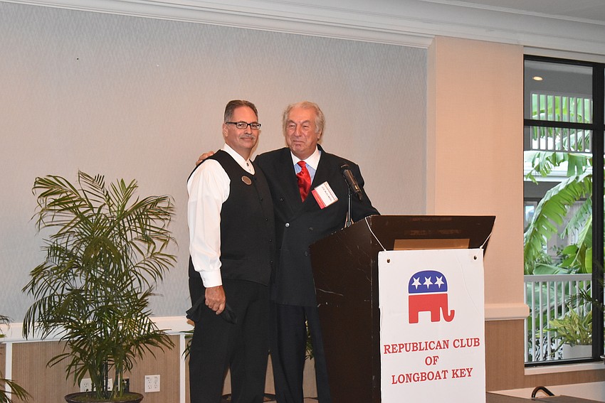 Joe McElmeel thanked banquet captain Rene Gregorio for the evening.