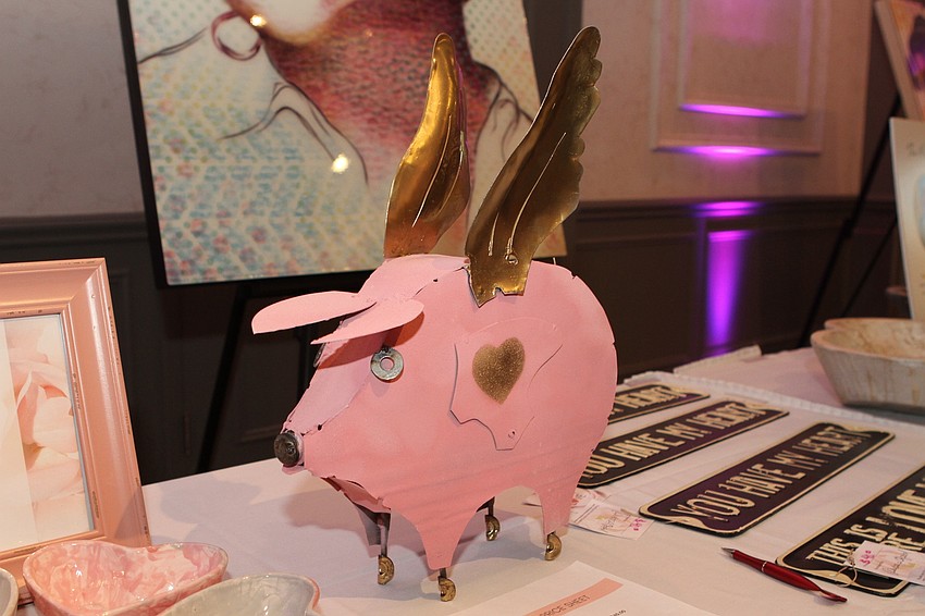 Guests picked out gifts from the silent auction.