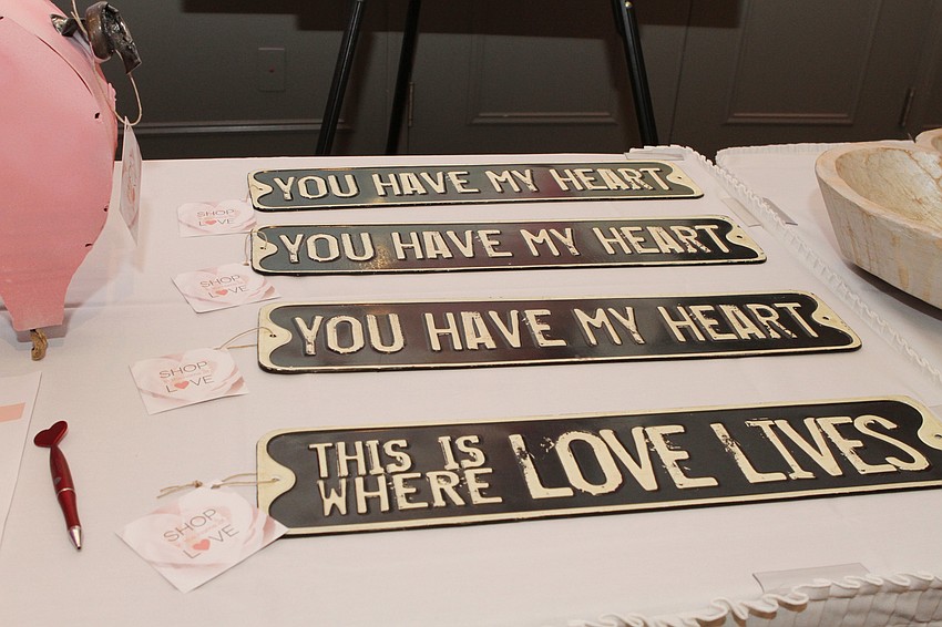 Guests picked out gifts from the silent auction.