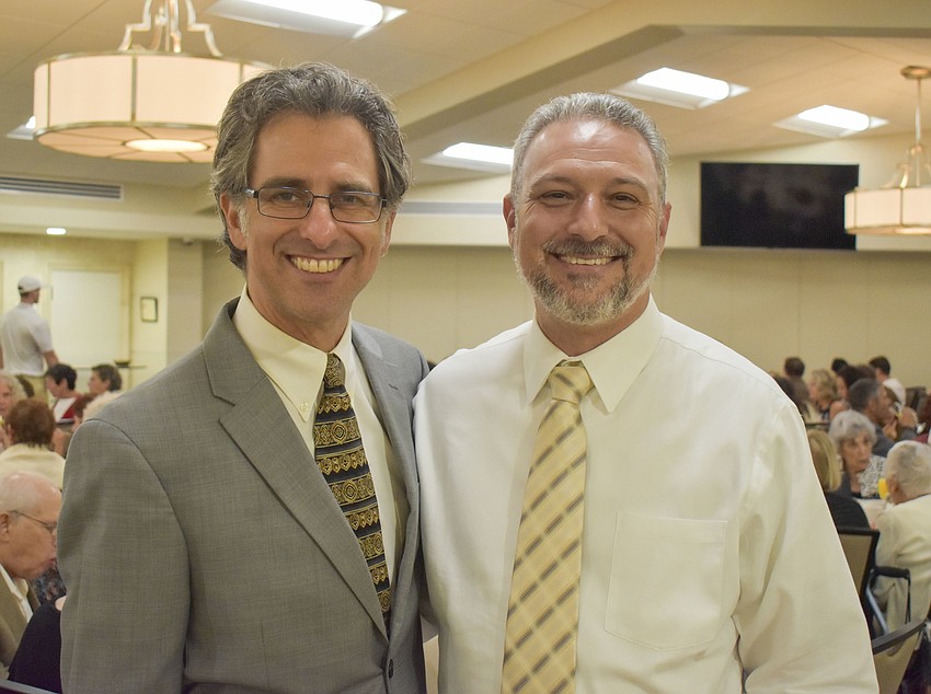 Temple Emanu-el Rabbi Brenner Glickman and Associate Rabbi Michael Shefrin.