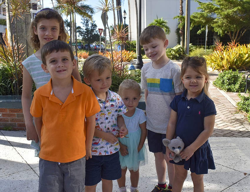Elise Morgan, Graham Morgan, Sawyer Christensen, Indie Christensen, Thomas Windrum and Emma Windrum