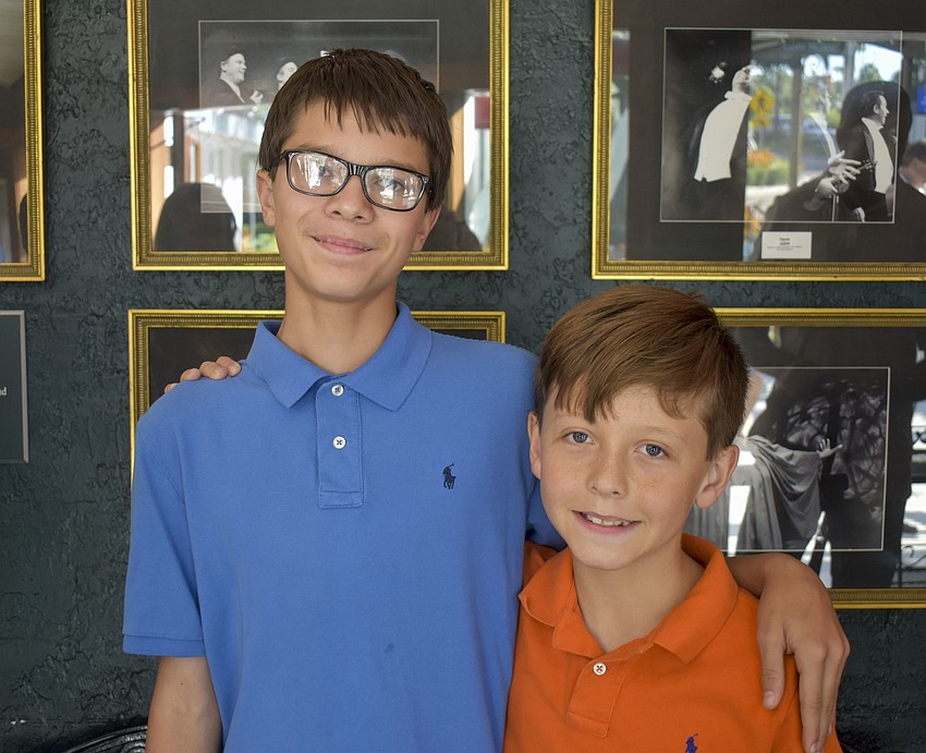 Jackson Smith, 13, and Kai Gilliam, 10.