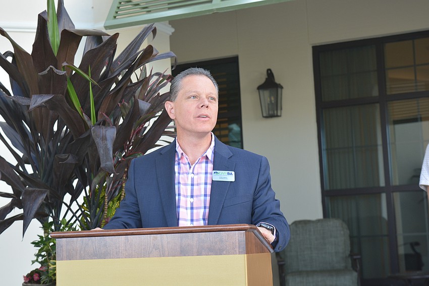 Lakewood Ranch Business Alliance President and CEO Dom DiMaio commends Grand Living on its investment in Lakewood Ranch and how the new facility creates opportunity for Lakewood Ranch residents as they age.