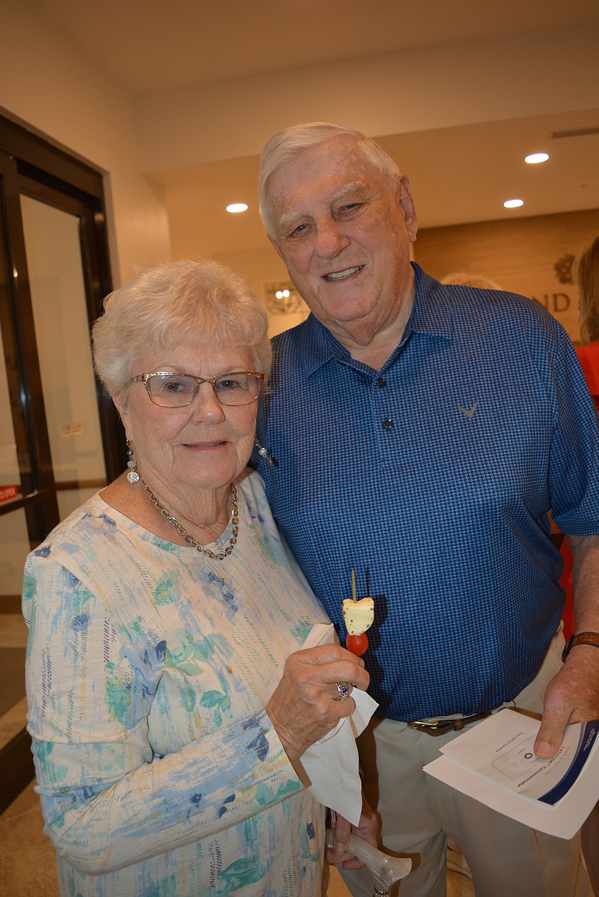Grand Living at Lakewood Ranch residents Carol and Dale Hirschy moved in Sept. 30 and made sure to attend the ceremony.