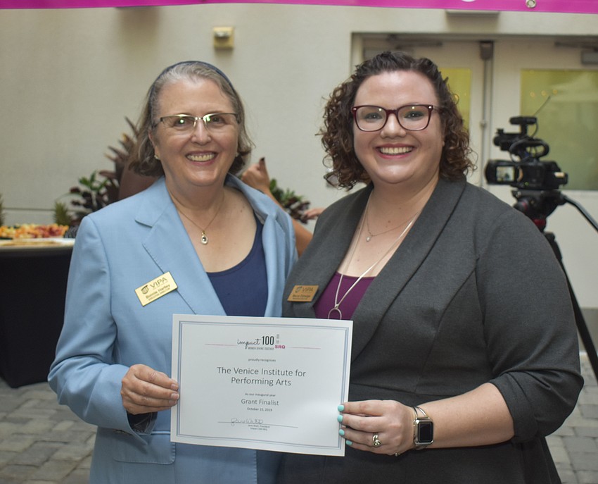 Bonnie Hartley and Becca Eldredge represent The Venice Institute for Performing Arts.
