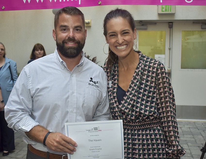 Brad Jones and Alison Thomas represent The Haven.