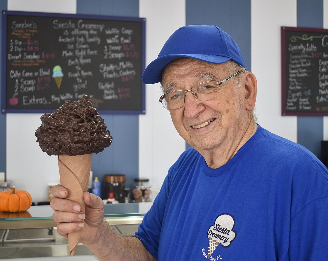 Dennis Yoder, owner and founder of Siesta Key Creamery, started in the ice cream business in 1982.