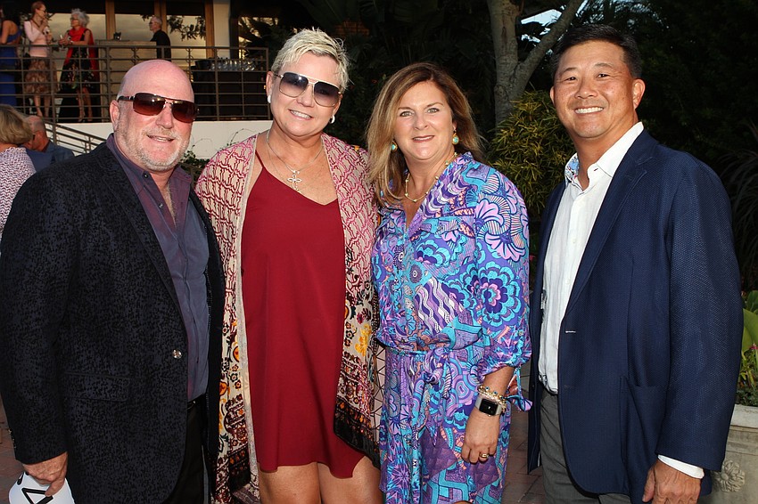 Michael and Tina Lepour with Karen Hamad and Jon Yenari