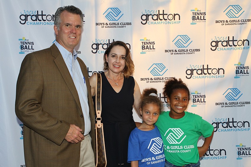 Guy and Ann Neff with Jazmin Haywood and Aniyah Kutzler