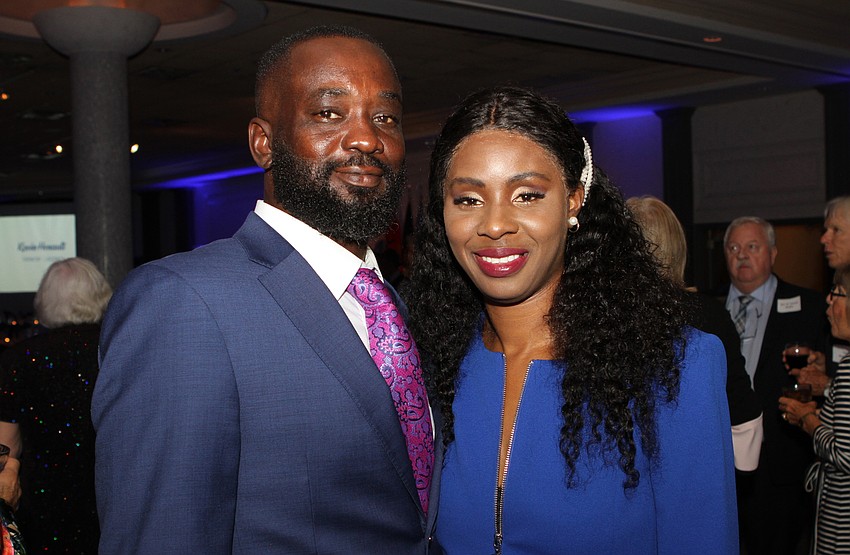 Michael Bouie and Goodwill Manasota Team Member of the Year Cici Malone