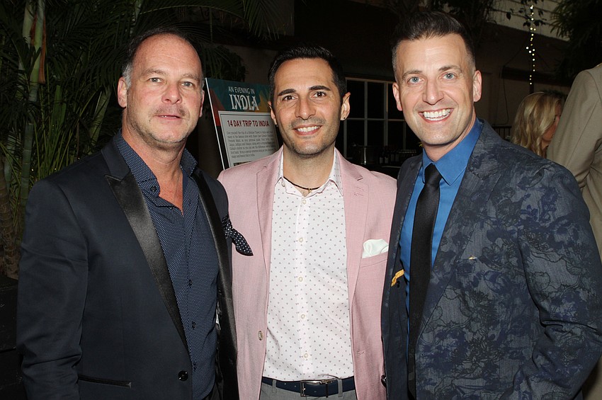 George Cappello, John Sciara and emcee Joey Panek