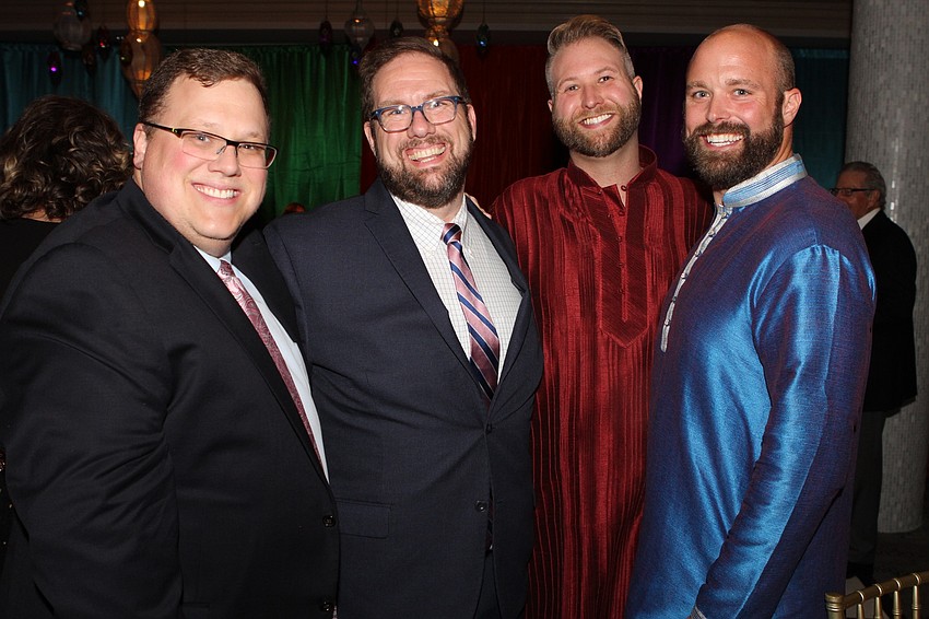 Andrew Gamble and Aaron Cox with Eric and Nick Schittker