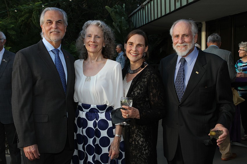 Artistic Director Victor DeRenzi, Stephanie Sundine, Deb Kalb and Richard Johnson at a black tie event in 2019.