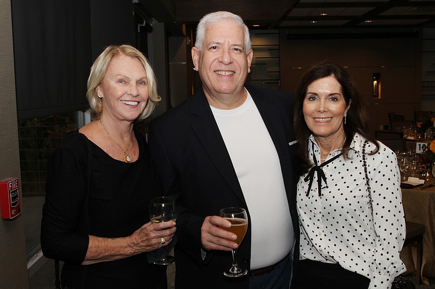 Carol English with Lou and Marianne Cohen