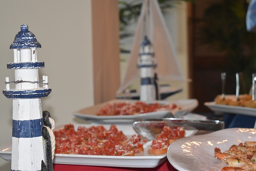 Touches of the sea were found indoors despite the change of venue.