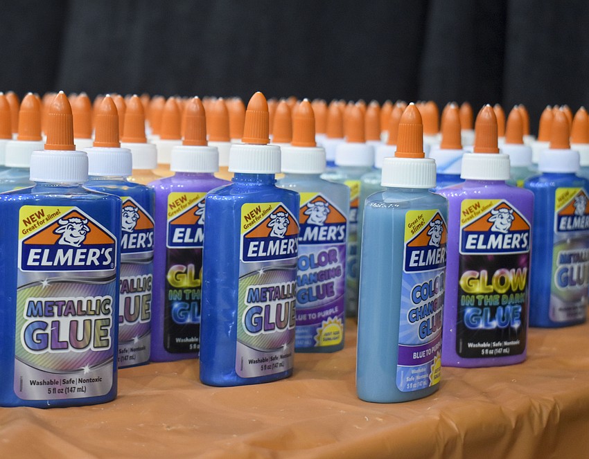 Glue is one of the main ingredients in slime.